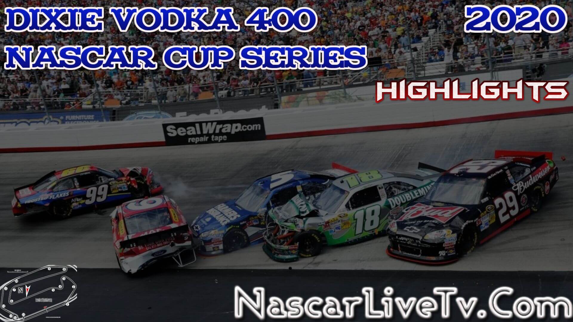 Dixie Vodka 400 Nascar Cup Highlights 2020