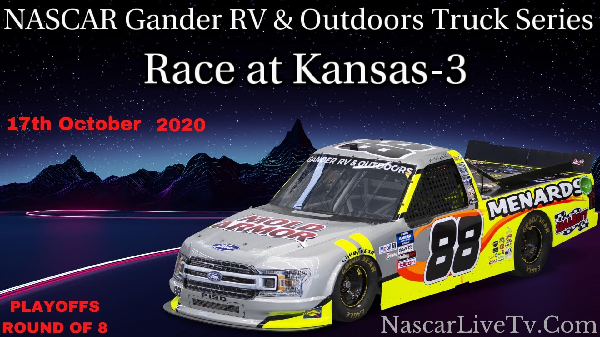 Nascar Truck Series Race At Kansas 3 Live Stream 2020