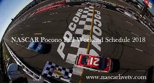 NASCAR Pocono Full Weekend Schedule 2018